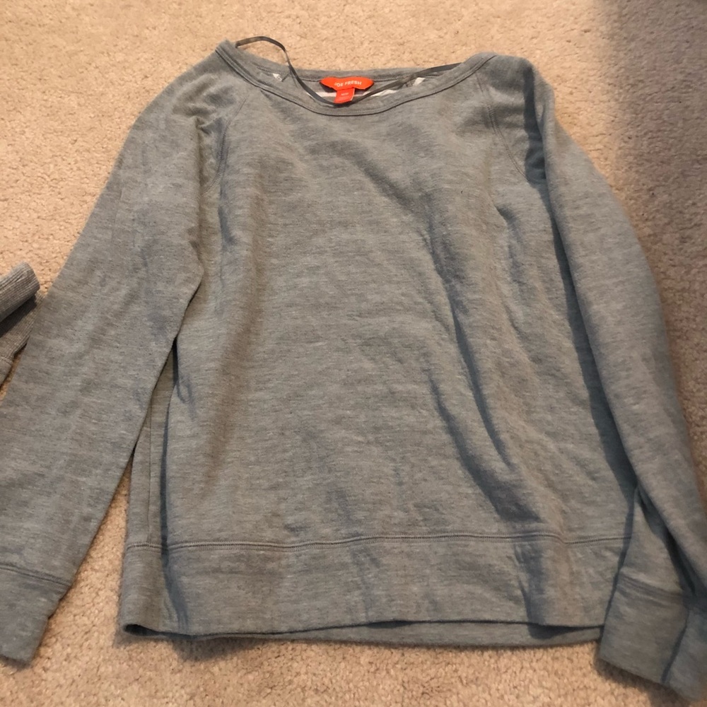 grey long sleeve